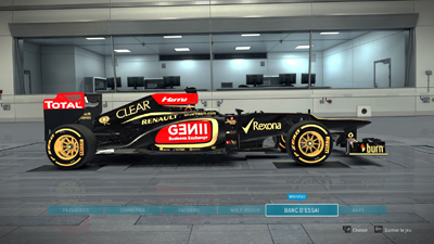 F1 2013 Menu - Screenshot PC
