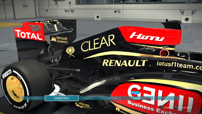 F1 2013 Menu - Screenshot PC